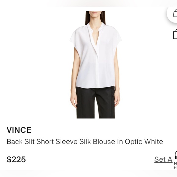 VINCE 💯 SILK BLOUSE - Picture 1 of 10